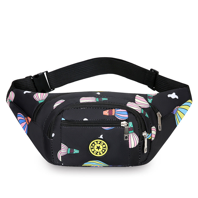 Fanny pack, men's and women's change bag, large capacity, anti-splashing water, cashier business bag, fashion outdoor sports, mobile phone bag, messenger bag.