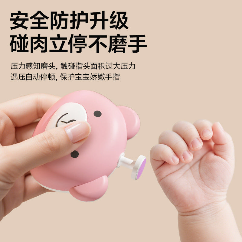 Baby nail clippers newborn baby special polisher toddler electric nail grinder kids nail clipper suit handy gadget
