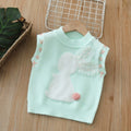 spring/autumn new cartoon baby girl vest knitted cardigan girls' sweater vest