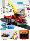 Kids' large fire truck ladder cargo rescue truck tractor truck construction crane tow truck toy for boys, ages 3-6
