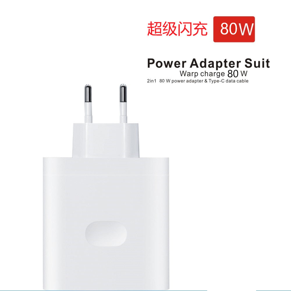80w super flash charging head original charger suitable for oppo realme r17/reno6/a92 mobile phone k7xfindx