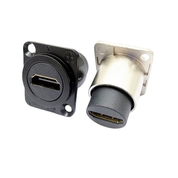D-type module HDMI female-to-female socket panel-mounted HDMI dual-pass socket information box D-type terminal