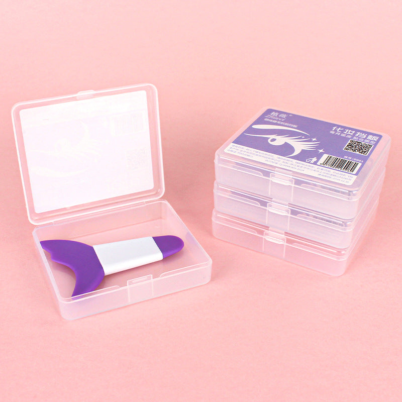 Planting wei eyeshadow eyeliner eyelash auxiliary silicone baffle boxed auxiliary tool long handle makeup beauty makeup