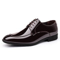 2024 new plus size leather shoes for men - summer breathable business formal british style casual soft sole black dress shoes
