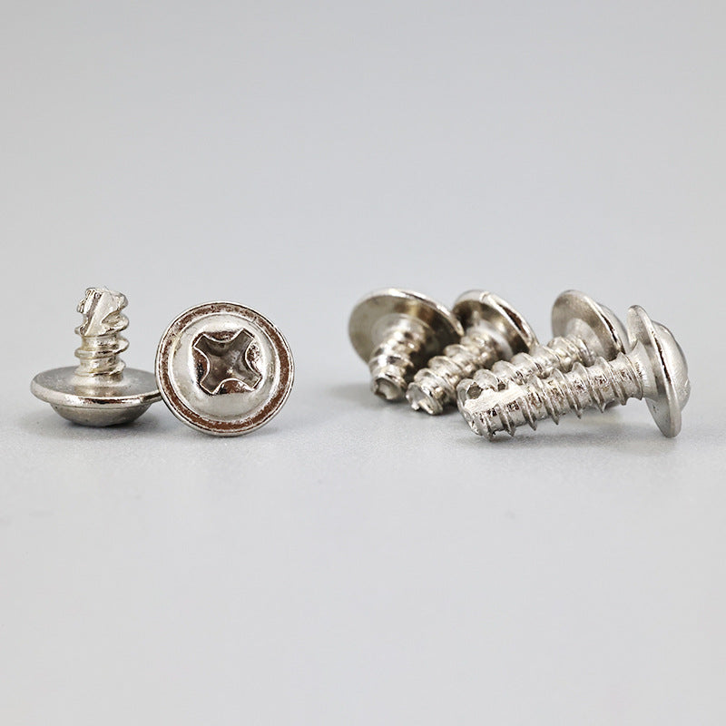 PWT with intermediate cutting tail self-tapping with pad cutting tail cross nickel-plated white zinc non-standard national standard lighting screws