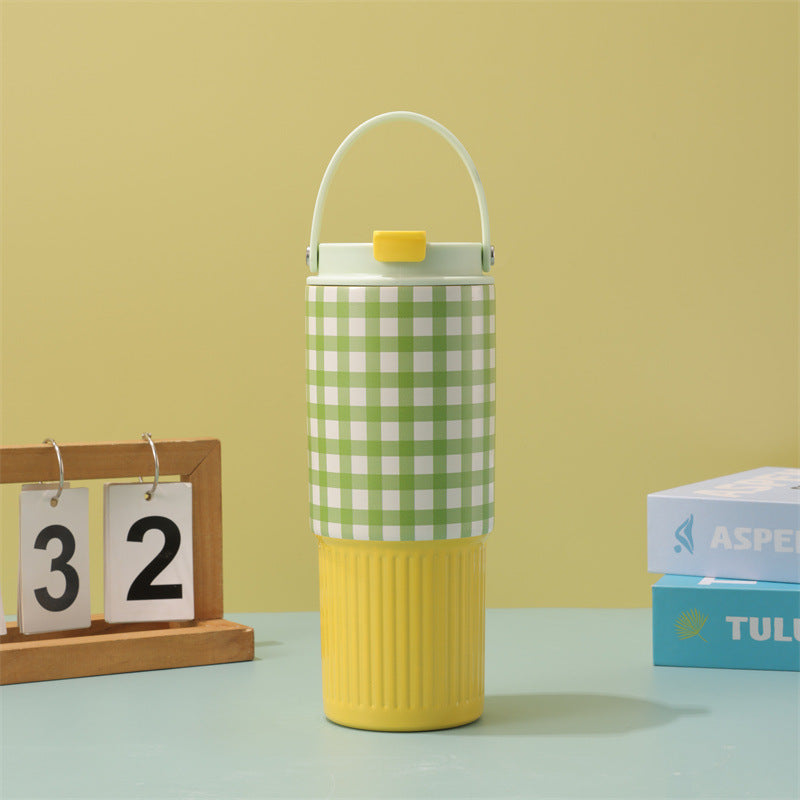 Wholesale new arrival cartoon 30oz insulated tumbler - portable, large capacity, straw cup, stainless steel car cup for outdoor use