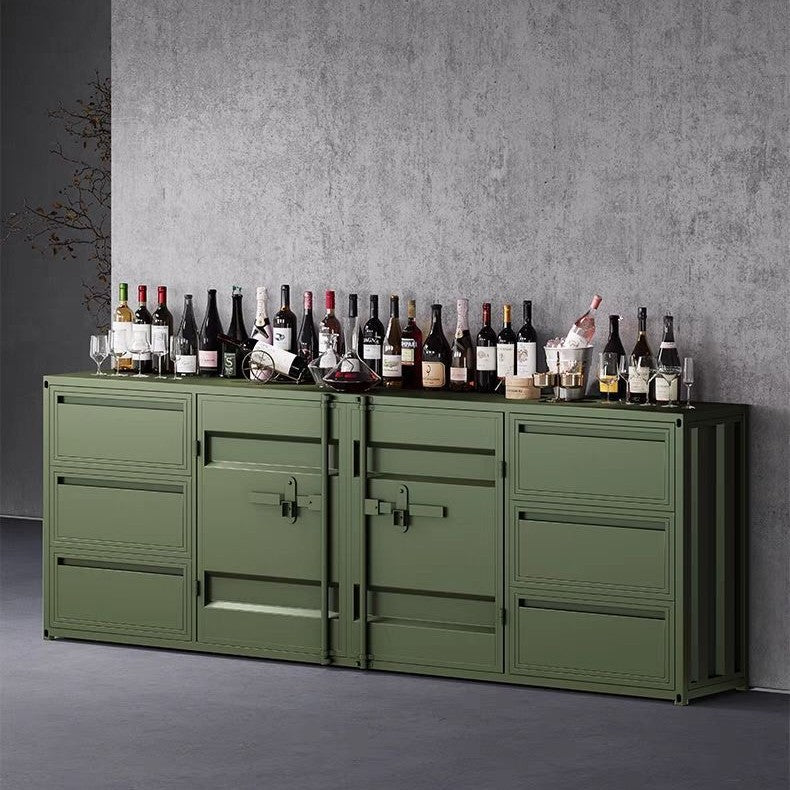 Iron storage cabinet industrial style sideboard tea cabinet locker restaurant storage multifunctional cupboard dining cabinet