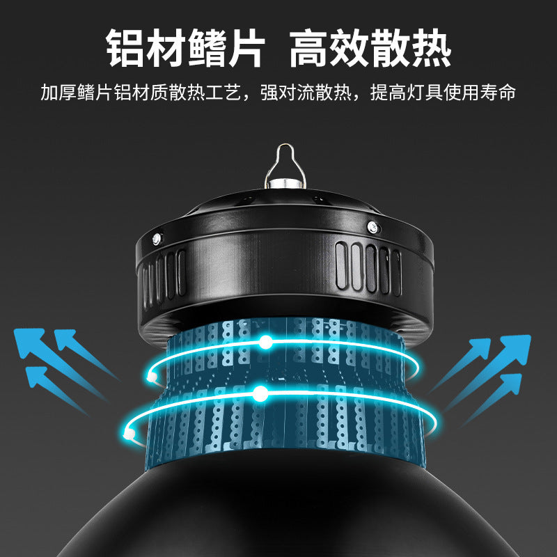 Yaming super bright anti-glare fin mining light led workshop light workshop warehouse ceiling industrial chandelier lighting