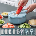 Multifunctional kitchen gadget: vegetable slicer & shredder - potato shredder, grater, and slicer for home use
