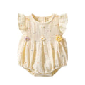 Summer colorful polka dot khaki baby girl flying sleeves new arrival baby clothes cool rompers toddler sweet butt wrap