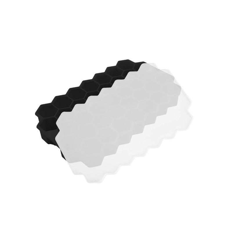 Silicone ice cube tray mold - easy release, quick freezing, fast ice dispensing - home use ice making mold - honeycomb ice cube tray - cross-border hot seller