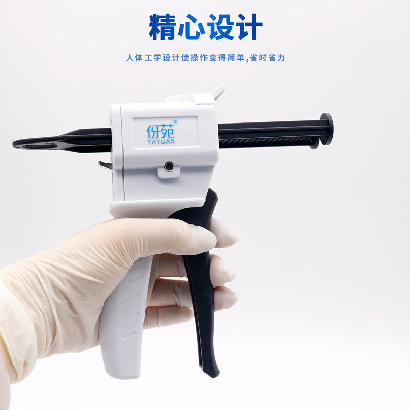 Dental Silicone Rubber Conveyor, Heavy Body Temporary Crown Light Body Injection Gun Silicone Conveyor Gun, Gum Glue Gun Impressions