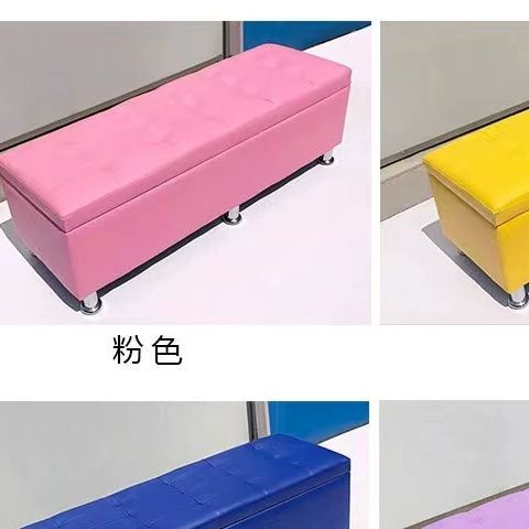 Shoe changing stool for home door storage storage stool fitting room rectangular bed end sofa bench can sit small stool