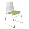 Conference training chair - nordic style, armless, modern minimalist design for office, reception, negotiation, and training
