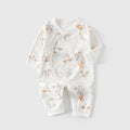 Babylon jumpsuit fall and winterpure cotton baby butterfly clothes boneless clothes newborn monk clothes type a spring & fall khaki