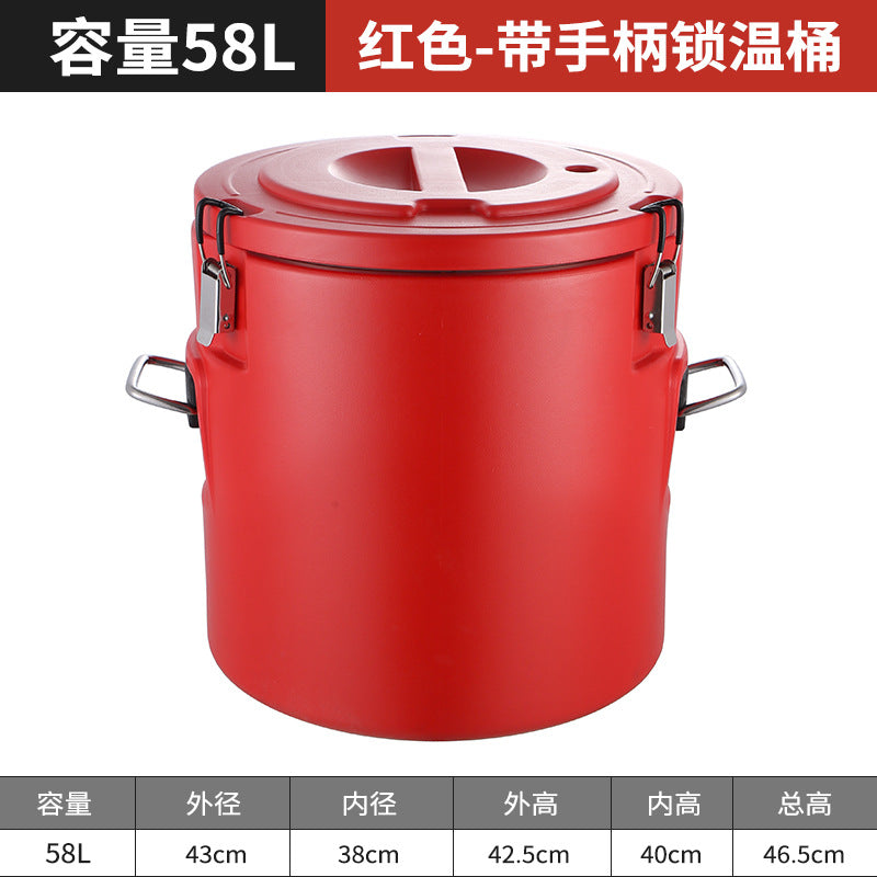 Custom-made insulated food containers for street vendors: commercial soup buckets, breakfast shop soy milk buckets, milk tea buckets, large-capacity storage containers