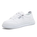Simple and versatile white sneakers for women, new for summer 2025. white athletic casual sneakers, perfect for spring and autumn