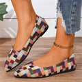 Export spring & fallnew arrival thick heel pointed toe flatsflatsflats women's flatsplus sizecasualexport work women's shoes