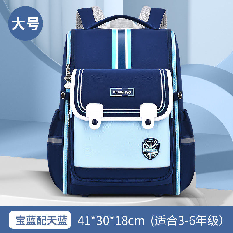 New scientific spine care primary school bag three-dimensional 3D back pad 123456th grade male and female school bag