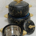 3pcs gold-plated and silver-plated 3-piece thermal insulation box 1l-2l-3.5l