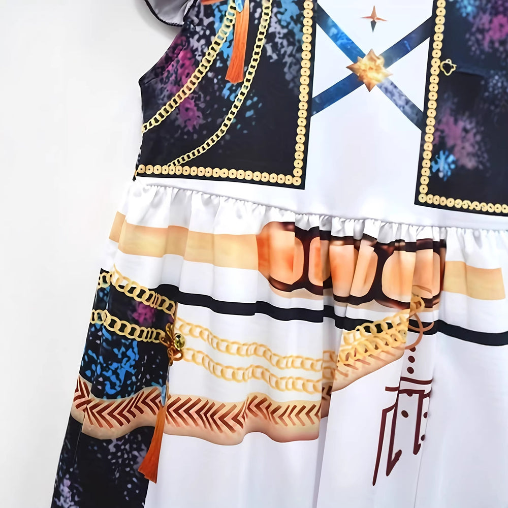 Kpop witcher girl group costume girls zoey mira mira rumi rumikids halloween short sleeve dress
