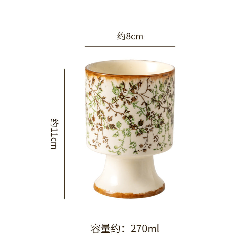 High-end ceramic water cups and coffee cups for banquets, unique and stylish, new chinese style, niche ceramic cups and saucers, perfect as wedding favors