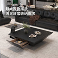 Modern minimalist upscale inverted triangle coffee table - designer style for living room, available in trapezoid and square shapes, coffee table set