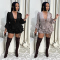 C7549 cross-border   fashion women's elegant fresh style tie-up ruffle hem dress - new arrival