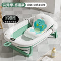 Tc temperature sensing model-dark green + dinosaur bath mat