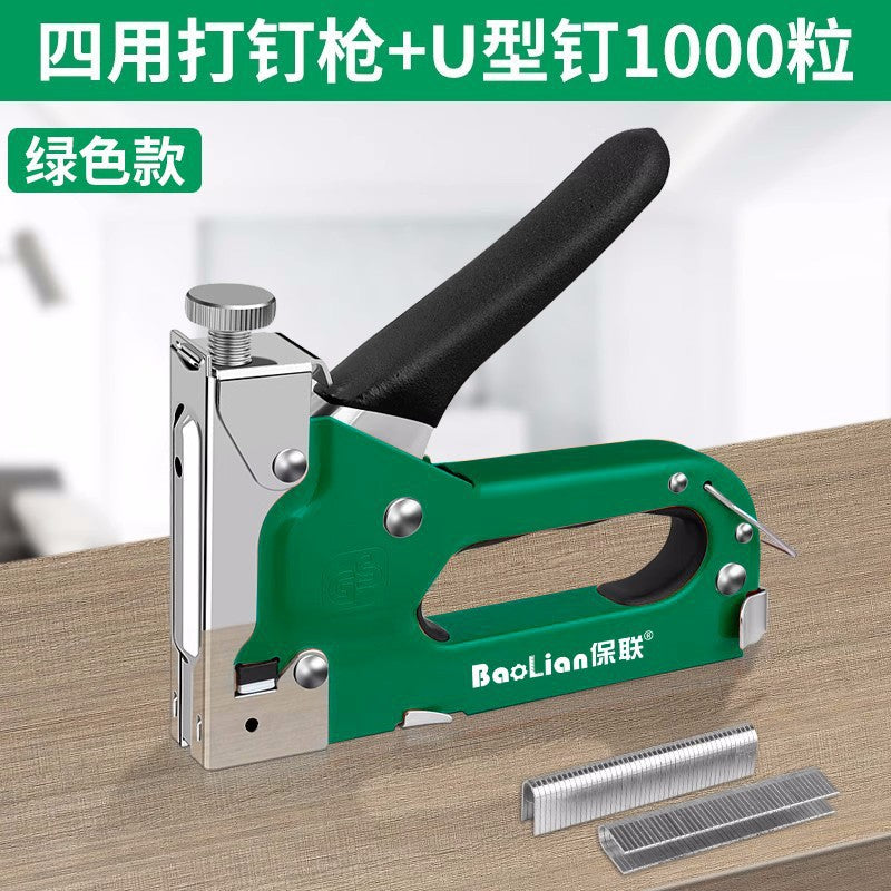 Manual air nail gun code nail gun steel nailer special wire trough artifact straight nail martin for home woodworking tools