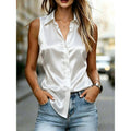 European and american cross-border new arrival: summer chic sleeveless top - slim fit, versatile women's apparel
