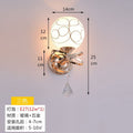 Double head bedside wall lamp plug-in wall lamp modern plug-in bedroom wall lamp dining living room pull switch wall lamp