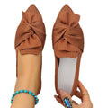 plus size spring autum pointed toe flatsflats new arrivalplus size fly woven slip-on casualflats women's shoes