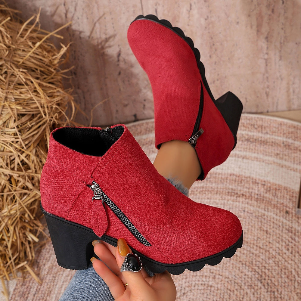 summer new arrival: plus size women's casual comfortable chic side-zip flats - wholesale