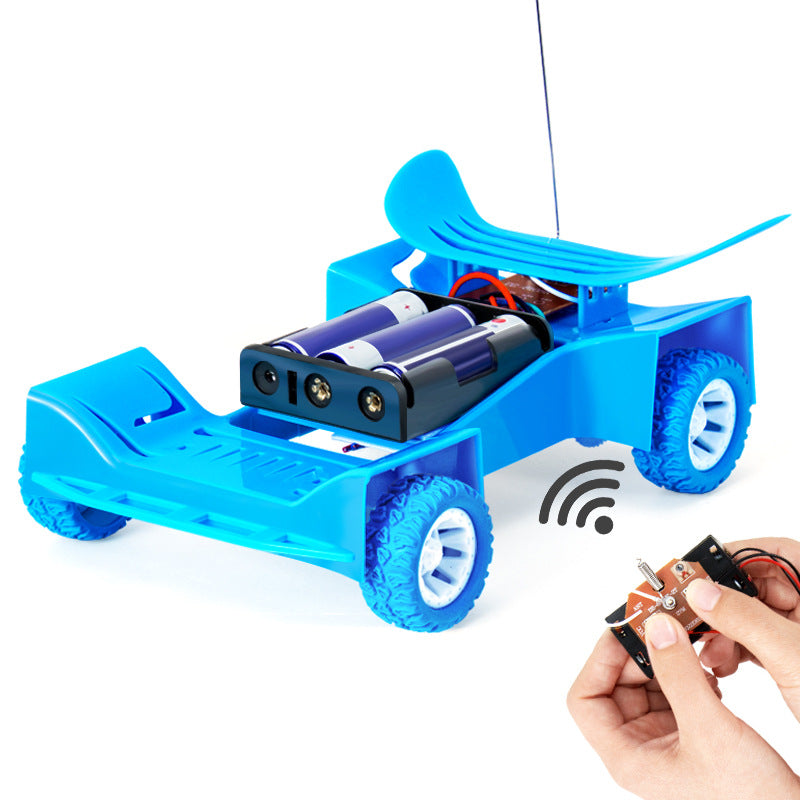 Kequ remote control racing technology small production primary school students manual experiment STEM maker materials DIY remote control car group