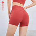 Solid color versatile seamless cycling capri leggings - women's quick-dry high-waisted butt-lifting yoga & fitness shorts