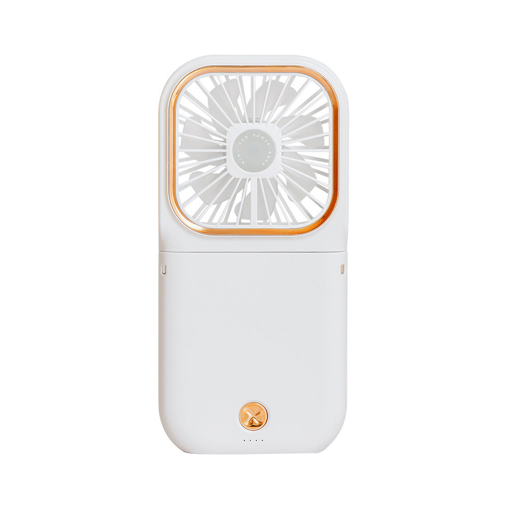 russian f30 handheld fan usb rechargeable mini foldable mobile phone holder power bank hanging neck fan