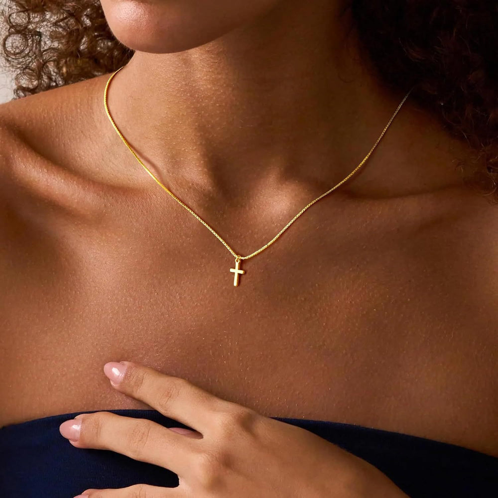 fashionnew arrival titanium steel cross necklace trendyeasiest for match women's titanium steel cross pendant sweater chain necklace