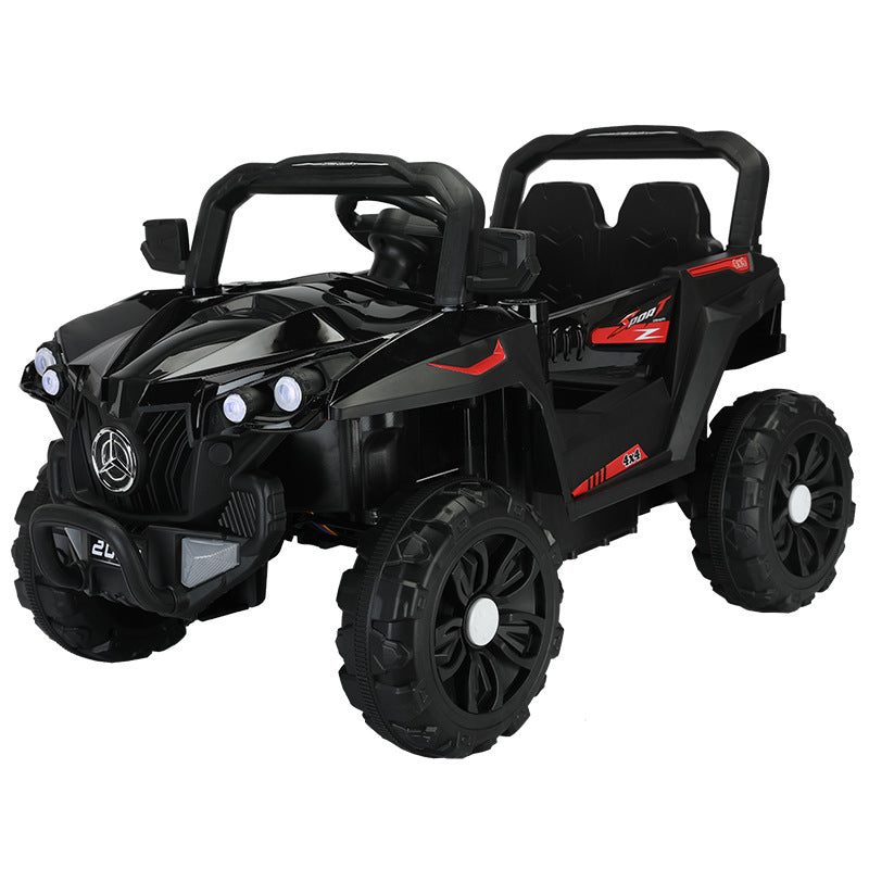 New seated baby music self-driving toy car four-wheel drive charging remote control off-road car children's electric car