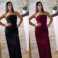 C7522 cross-border   fashion women's elegant gold chain sexy spaghetti strap slit dress