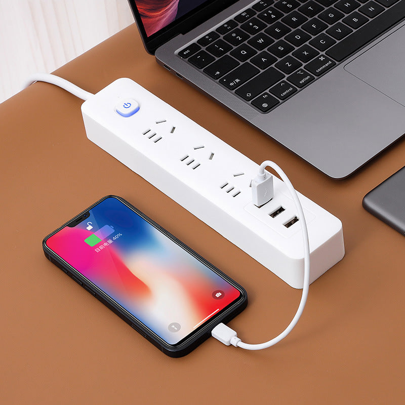 Multifunctional usb socket panel multi-hole with wire for home power strip power strip wiring board power strip converter sub-control