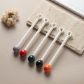 New macaron color milk powder mixing stick, high-value ceramic milk stirrer, multi-purpose mixing rod, underglaze color, milk powder stirrer