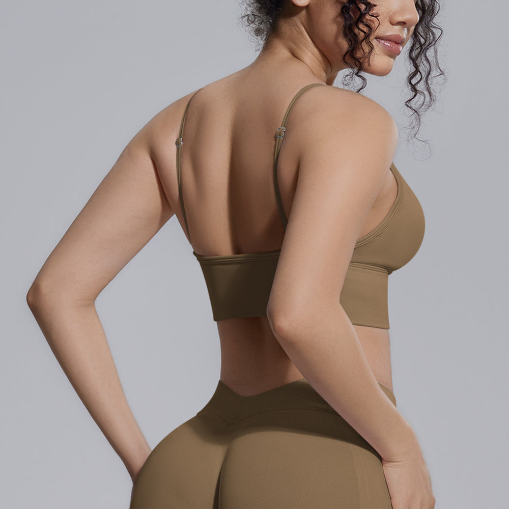 fashion seamless knittingpure color tight back sports intimates sports running fitness yoga clothes vest women
