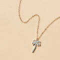 Rhinestone necklace wholesale fashion popular jewelry luxury inlaid gemstone coconut tree pendant women's easiest for match alloy necklace