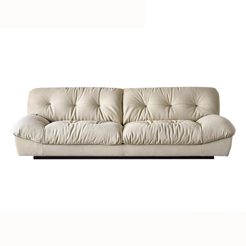 Foshan factory personalized cloud sofa italian living room straight row all-in-one cream style small apartment fabric sofa