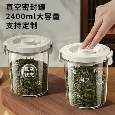 Food-grade airtight storage jars - tea canisters, grain containers, household storage, kitchen containers, vacuum sealed jars