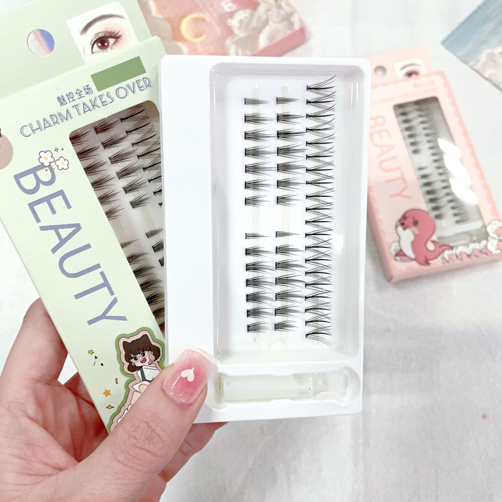 New little devil false eyelashes mixed pack natural grafted eyelashes fairy hair lower eyelashes single cluster false eyelashes wholesale