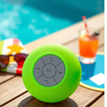 Hot-selling, in-stock wholesale waterproof bluetooth speaker with large suction cup for bathroom use. mini speaker, portable for outdoor use, ideal for export gifts