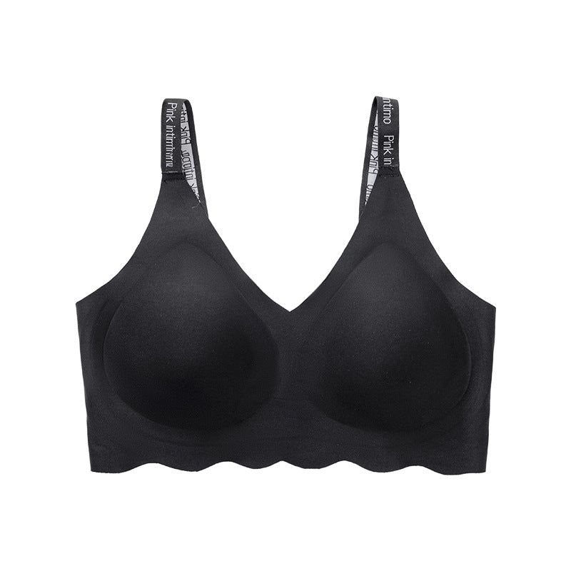 fat mm seamless plus sizeintimates women's anti-sagging plaid push-up big breasts to make small breasts look smaller plus size bra