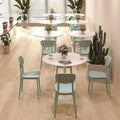 Negotiation table dining table popularwhite scandinavianins round milk tea coffee shop table and chair combination tulip dining table